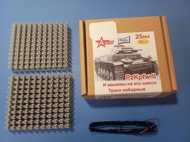 A-resin 25004 Траки Pz Kpfw II и машины на шасси 1/25