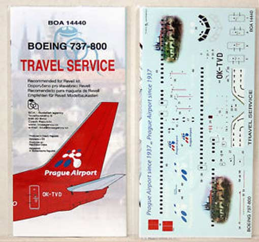 BOA Decals 14440 Boeing 737-800 Travel Service (REV) 1/144