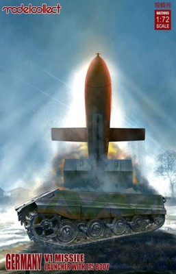 Modelcollect UA72093 German V1 Missile Launcher w/E75 Body 1/72