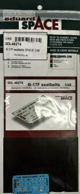 Eduard 3DL48274 B-17F seatbelts SPACE (REV) 1/48