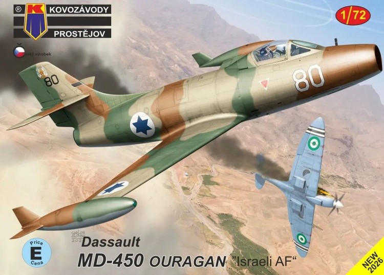 Kovozavody Prostejov 72530 MD-450 Ouragan/Toofani Israel AF (3x camo) 1/72