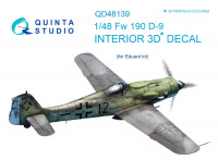 Quinta studio QD48139 FW 190D-9 (для модели Eduard) 3D декаль интерьера кабины 1/48