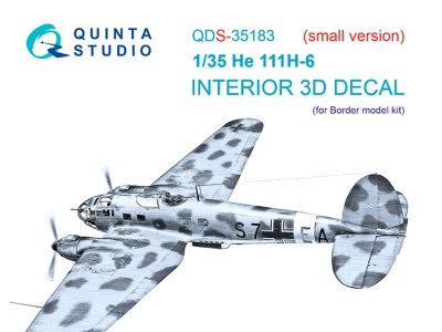 Quinta studio QDS-35183 He 111H-6 (Border Model) (малая версия) 1/35