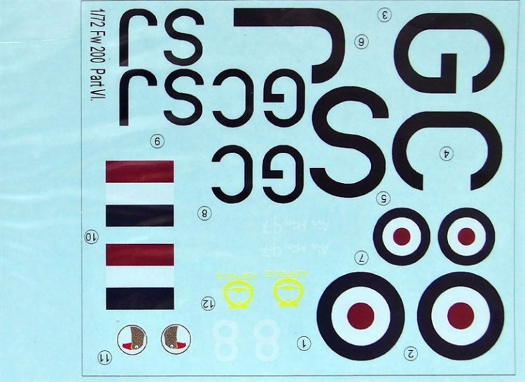 LF Model C72202 Decals Focke Wulf Fw 200 Condor (REV) Vol VI 1/72