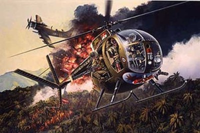 Dragon 3310 OH-6A Cayuse &quot;Loach&quot; с экипажем 1/35