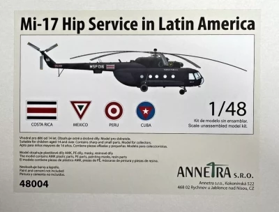 Annetra 48004 Mi-17 HIP Latin America (Limited Edition) 1/48
