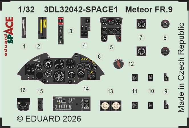 Eduard BIG33174 Meteor FR.9 (REV) 1/32