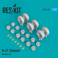 Reskit RS72-0191 H-47 Chinook wheel set (ACAD/HAS/ITAL) 1/72