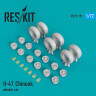 Reskit RS72-0191 H-47 Chinook wheel set (ACAD/HAS/ITAL) 1/72