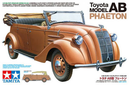 Tamiya 35338 Японский штабной автомобиль Toyota Model AB Phaeton, с фигурой водителя 1/35