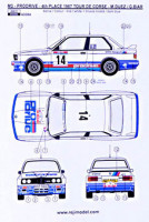 Reji Model 43084 1/43 BMW M3 - 1987 Rally Tour de Corse