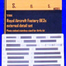 Sbs Model 72066 Royal Aircraft Factory BE2c External PE set 1/72