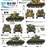 Star Decals 35-C1191 Korean War - US M4A3E8 Sherman # 3 M4A3E8 HVSS Easy Eight Sherman. 72nd Tank Bn, 245th Tank Bn, 32nd RCT - Regimental Combat Team, 7th Infantry Div 1/35