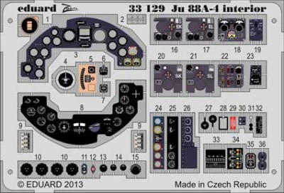 Eduard 33129 Ju 88A-4 interior S.A. 1/32