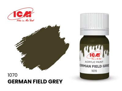 ICM C1070 Немецкий серо-зеленый(German Field Grey), краска акрил, 12 мл