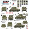 Star Decals 72-A1179 French M4A2 Sherman.French fighting vehicles in Africa # 4.6eme RCA, 12eme RCA in 1943-44 1/72