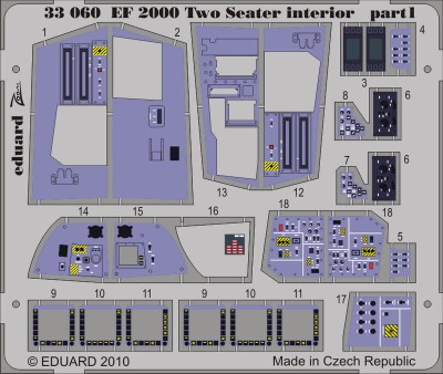 Eduard 33060 EF 2000 Two-seater int.S.A. 1/32 TRU