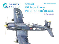 Quinta studio QD32054 F4U-4 (для модели Trumpeter) 3D Декаль интерьера кабины 1/32
