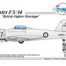 Planet Models PLT258 Gloster F.5/34 British Fighter Prototype 1:72