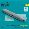 Reskit 32467 SUU-16A 20mm gun pod (closed) wings mounting 1/32