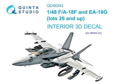 Quinta studio QD48243 F/A-18F late / EA-18G (Meng) 1/48