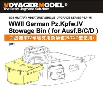 Voyager Model PEA175 Фототравление WWII German Pz.Kpfw.IV Stowage Bin (for Ausf.B/C/D) 1/35