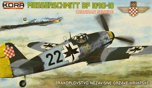 Kora Model KPK72027 Bf 109G-10 Croatia (plastic kit&resin set) 1/72