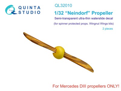 Quinta Studio QL32010 Деревянные пропеллеры Neindorf (Wingnut Wings) 1/32