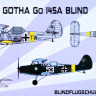 Kora Model KORPK72132 Gotha Go 145A Blindflugschule Service 1/72