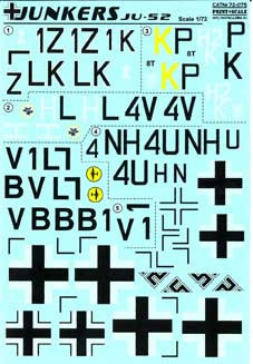 Print Scale 72-075 Ju-52 1/72