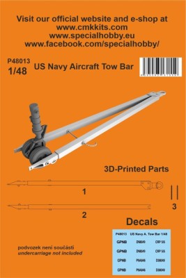 CMK P48013 US Navy Aircraft Tow Bar (3D Printed) 1/48