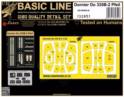 HGW 132851 Dornier Do 335B-2 Pfeil (HK MOD.) BASIC LINE 1/32
