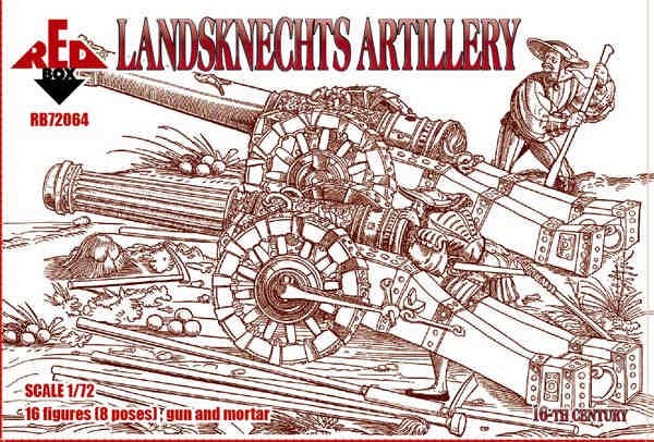 Red Box 72064 Landsknechts Artillery 16 c. 1/72