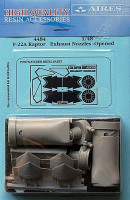 Aires 4484 F-22A Raptor exhaust nozzles - opened 1/48
