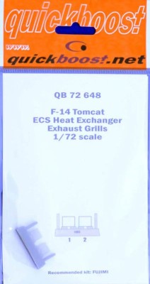 QuickBoost QB72648 F-14 Tomcat ECS heat exchang.exh.grills (FUJ) 1/72