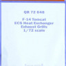 Quickboost QB72 648 F-14 Tomcat ECS heat exchang.exh.grills (FUJ) 1/72