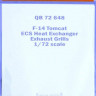 QuickBoost QB72648 F-14 Tomcat ECS heat exchang.exh.grills (FUJ) 1/72