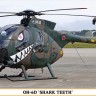 Hasegawa 07531 Американский лёгкий вертолёт OH-6D "SHARK TEETH" (Limited Edition) 1/48