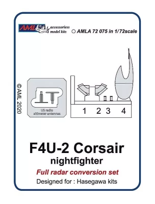 AML AMLA72075 F4U-2 Corsair nightfighter - Full radar conv. 1/72