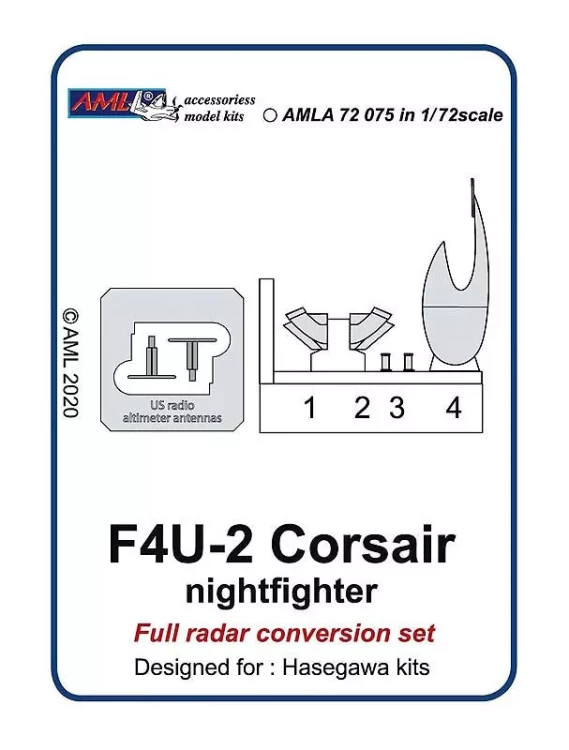 AML AMLA72075 F4U-2 Corsair nightfighter - Full radar conv. 1/72