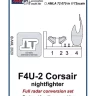 AML AMLA72075 F4U-2 Corsair nightfighter - Full radar conv. 1/72