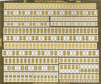 White Ensign Models PE 35092 USN WATERTIGHT DOORS &amp; HATCHES 1/350
