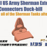 Heavy Hobby PT-35055 WWII US Army Sherman Extended End Connectors Duck-bill 1/35