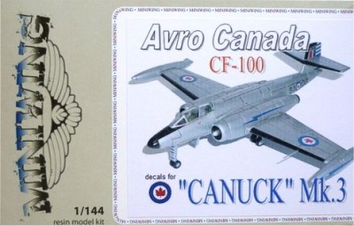 Miniwing MINI057 Avro-Canada CF-100 'CANUCK' Mk.3 1/144