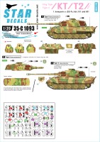 Star Decals 35-C1093 Pz.Kpfw.VI King Tiger / Tiger II # 1 1 Kompanie s.SS.Pz-Abt 101/501, France and Belgium (the Bulge) 1/35