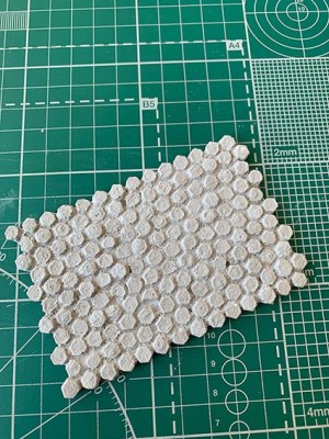 Грань GR35AS0013 Площадка дорожным со старым покрытием (шестиугольник) 1/35