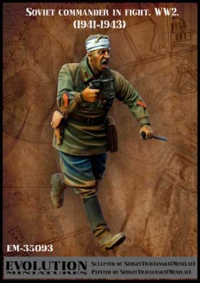 Evolution Miniatures 35093 Soviet commander in fight. WW2. (1941 1943) Set-2