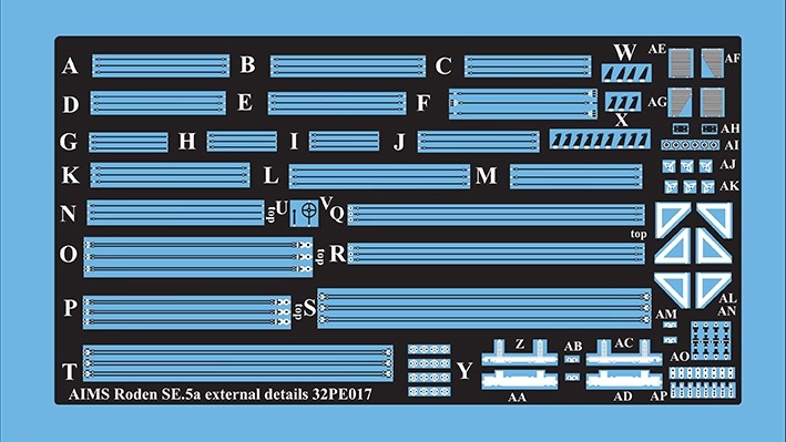 Aims AIMS32PE17 Royal_Aircraft_Factory S.E.5A Exterior Details (designed to be used with Roden kits) 1/32