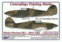 AML AMLM49018 Маска камуфляж H.Hurricane Mk.I fabric w. A 1/48