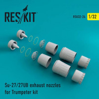 Reskit RSU32-0024 Su-27/27UB exhaust nozzles (TRUMP) 1/32
